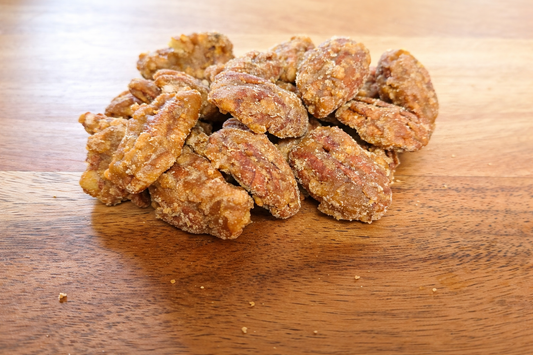 Nogada de Piloncillo (Pecans covered in Piloncillo)